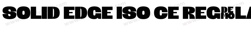 Solid Edge ISO CE Regular字体转换